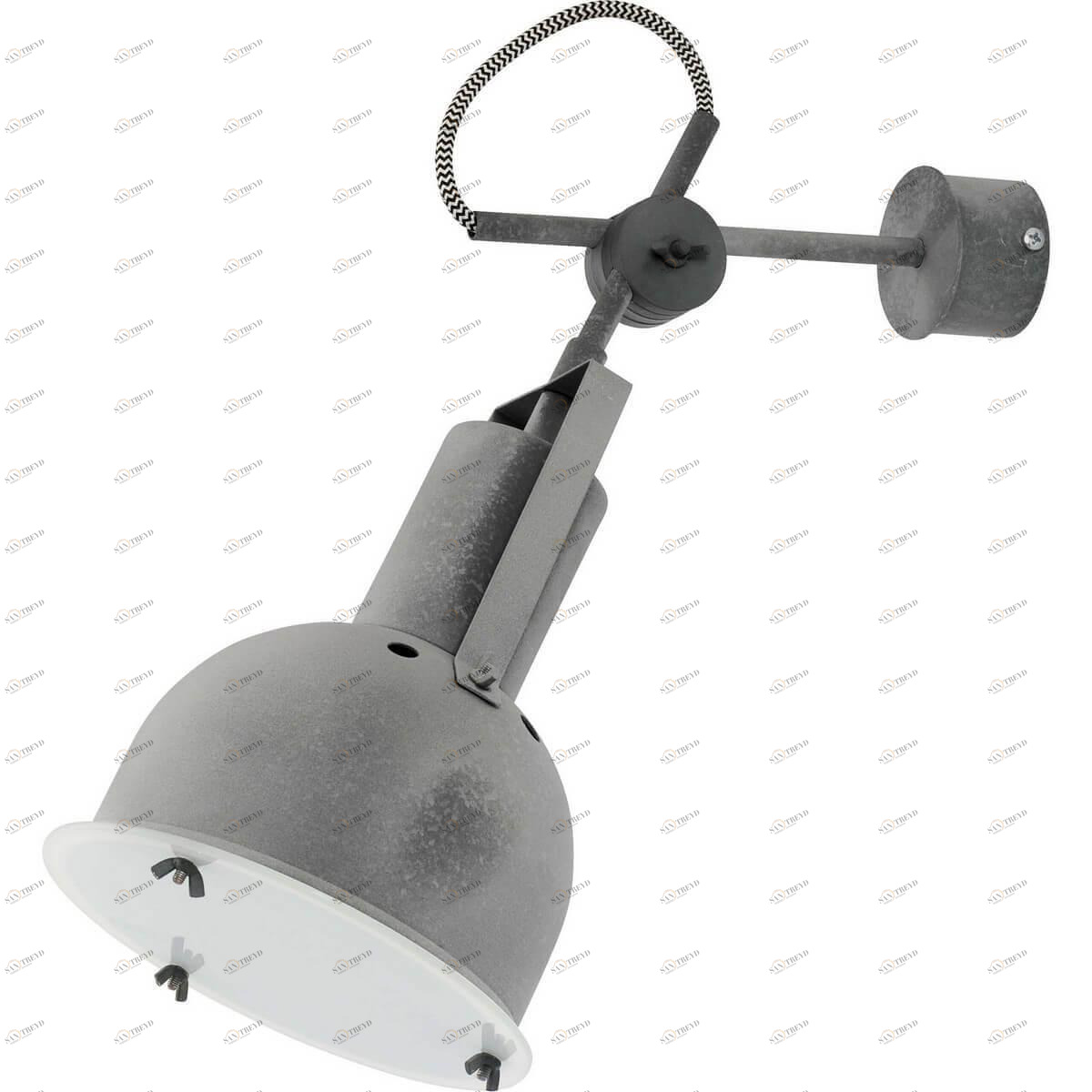 Спот настенный с металлическим плафоном серый Industrial 5646 NOWODVORSKI INDUSTRIAL CONCRETE 00-3925199 Серый 