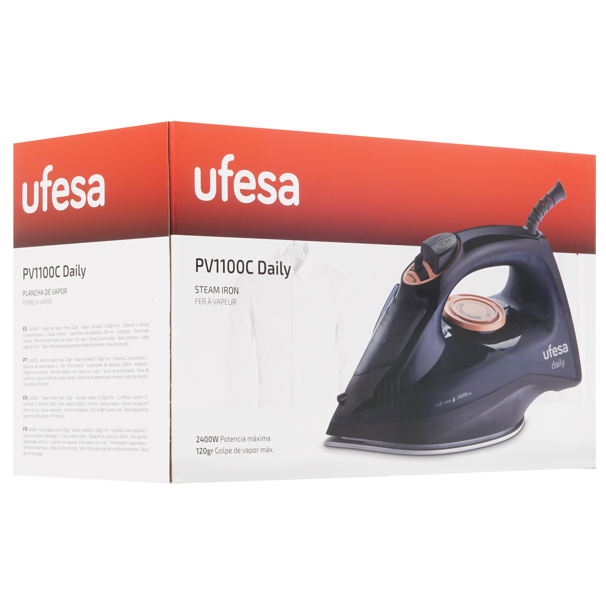 9140840 Утюг UFESA Daily PV1100C черный STDN-0135634 - Вид №8