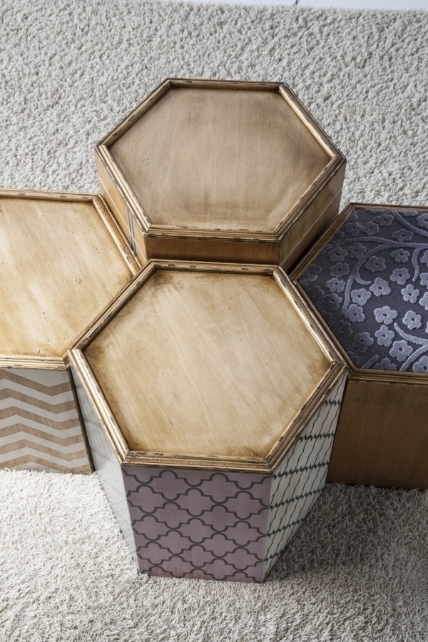 079054 Столик 3 Lola Glamour hexagonal Santreyd - Вид №1