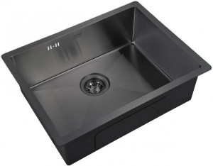 Мойка кухонная ZorG Inox R PVD 5844 GRAFIT из нержавеющей стали, графит