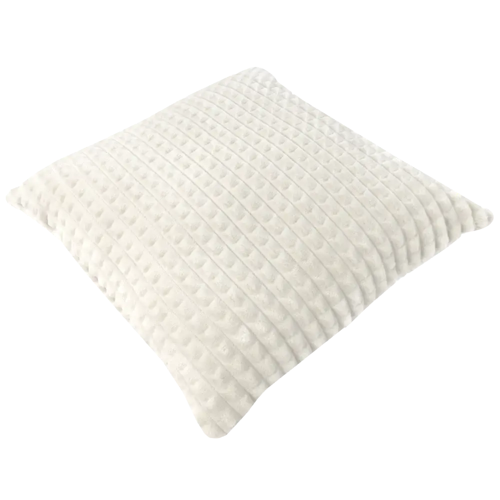 Подушка Плюш 40x40 см цвет бело-серый 89112391 STLM-2205641 LINEN WAY  - Вид №1