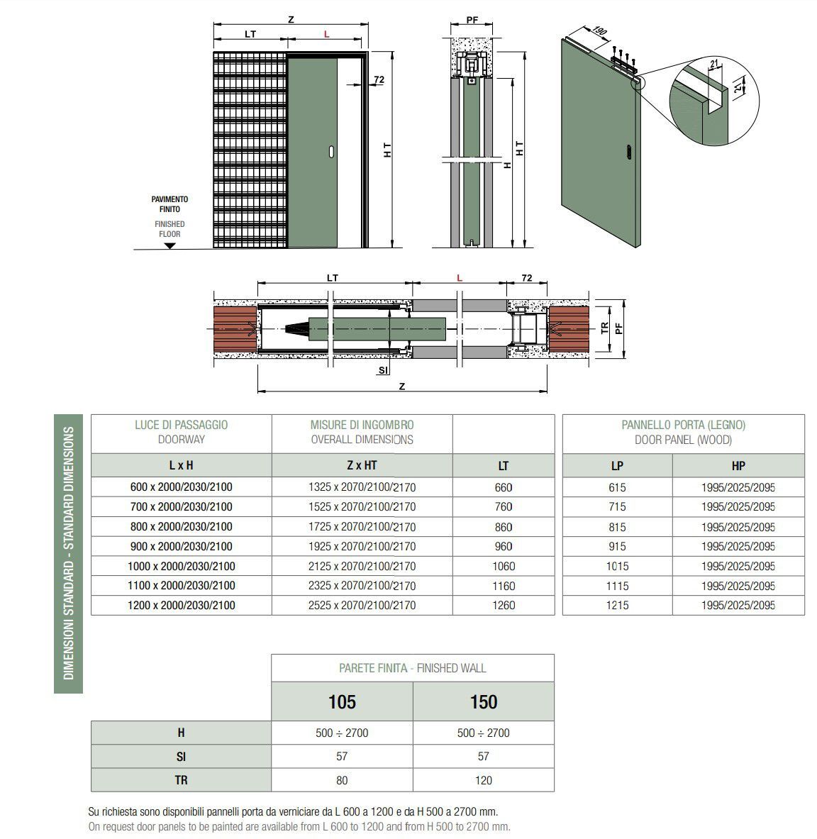 Дверная рама с одной створкой PROTEK® Linear® ARCH-00032882 - Вид №7