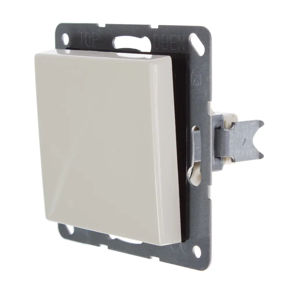 Переключатель встраиваемый Jung EcoProfi 1 клавиша, цвет бежевый STLM-2055603 - Вид №1