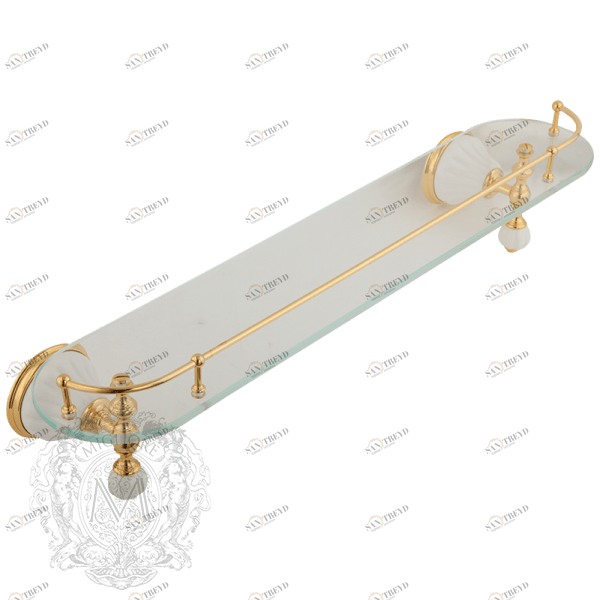 Полка MIGLIORE Olivia ML.OLV-60.620 с галереей ML.OLV-60.620.BI.BR