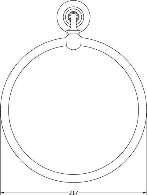 STI 410 Держатель полотенца кольцо 3SC STILMAR ANTIQUE SILVER Treesseci 3SC - Вид №1