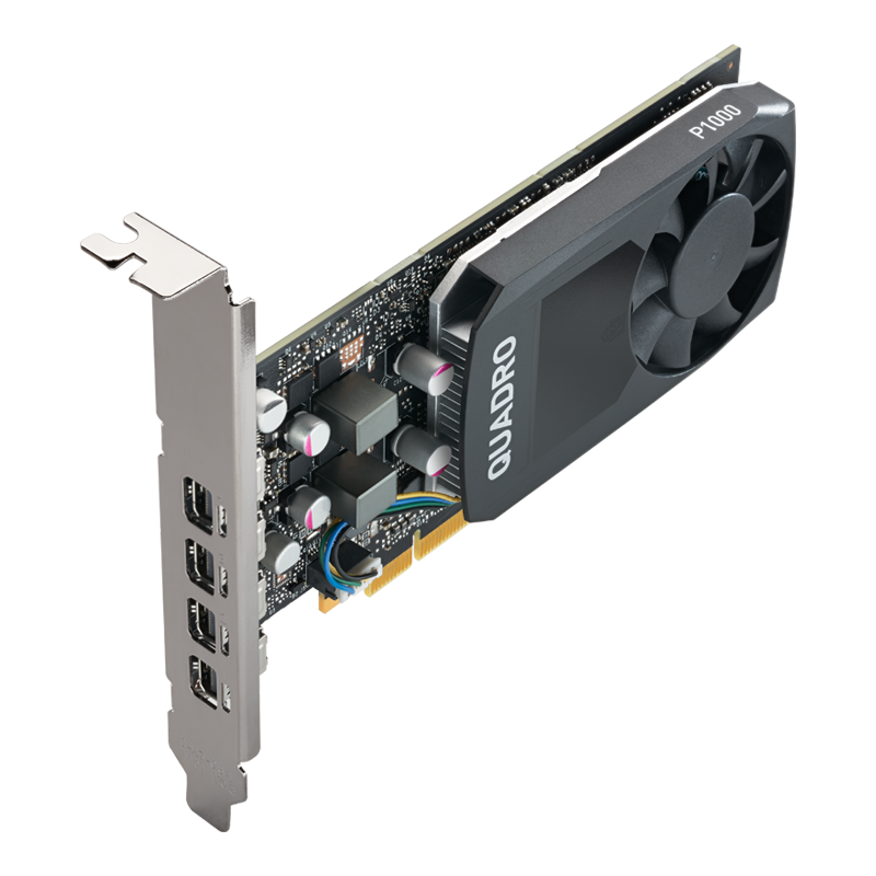 VCQP1000DVIV2-PB Vga nvidia quadro p1000, 4 gb gddr5/128-bit, pci express 3.0 x16, dp 1.4x4 PNY Santreyd  - Вид №2
