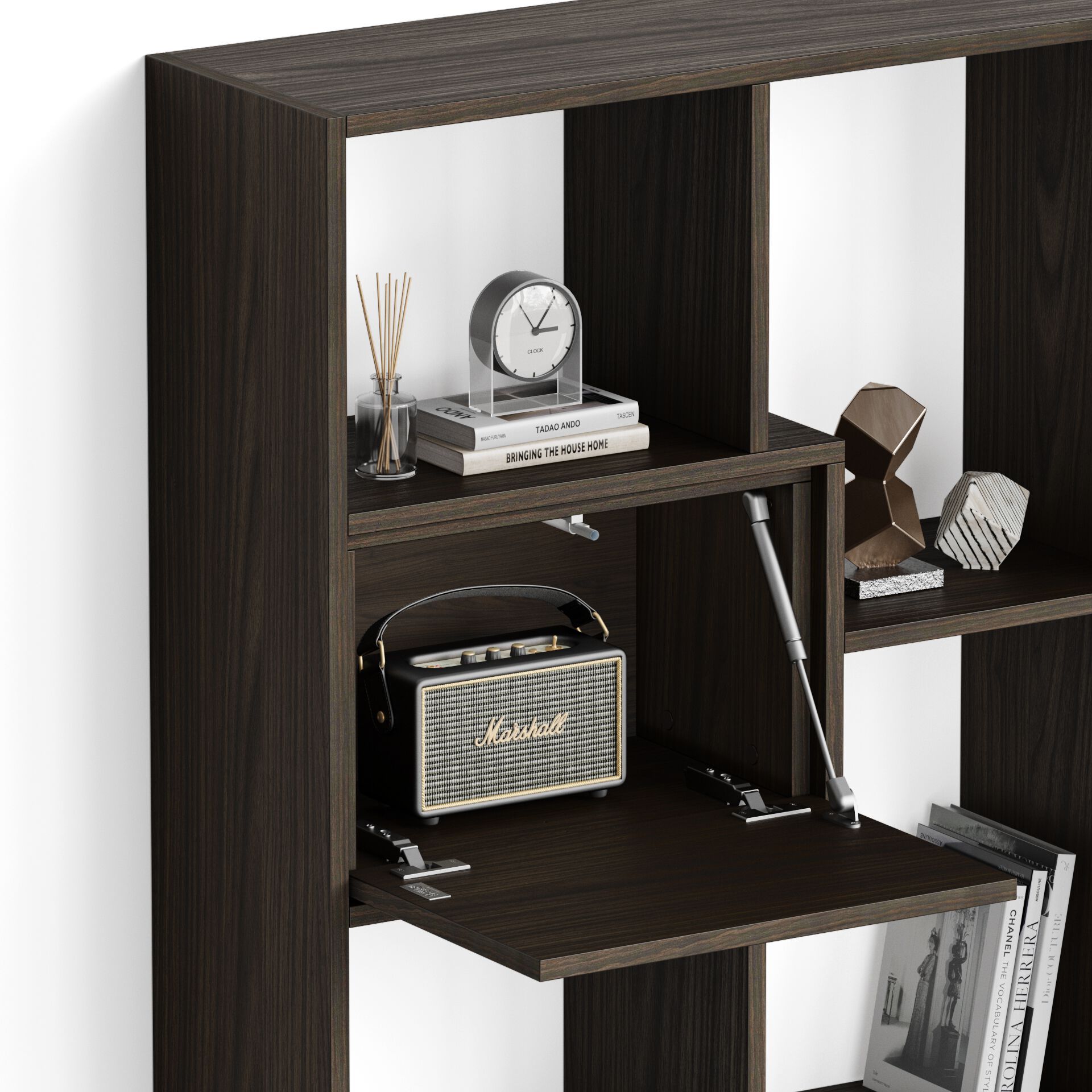 Низкий отдельно стоящий книжный шкаф в облагороженном Mobili Fiver IACOPO ARCH-00016606 - Вид №1