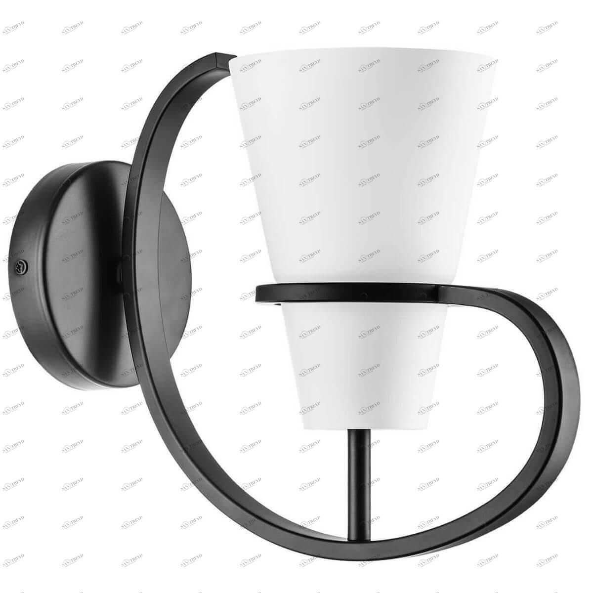 Бра со стеклянным плафоном белое Fiacolla 733617 LIGHTSTAR FIACOLLA 00-3929131 Белый;черный 