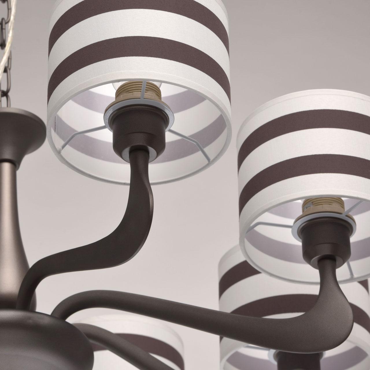 Подвесная люстра MW-Light Николь 10 364014308 MW-LIGHT ДИЗАЙНЕРСКИЕ, НИКОЛЬ 186784 Коричневый  - Вид №3