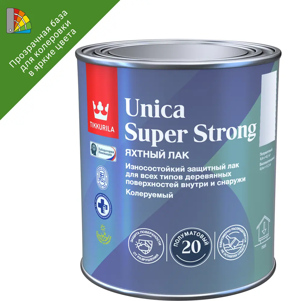 Tikkurila Unica Super Strong — яхтный лак для дерева с усиленной защитой 87660458 STLM-0852231