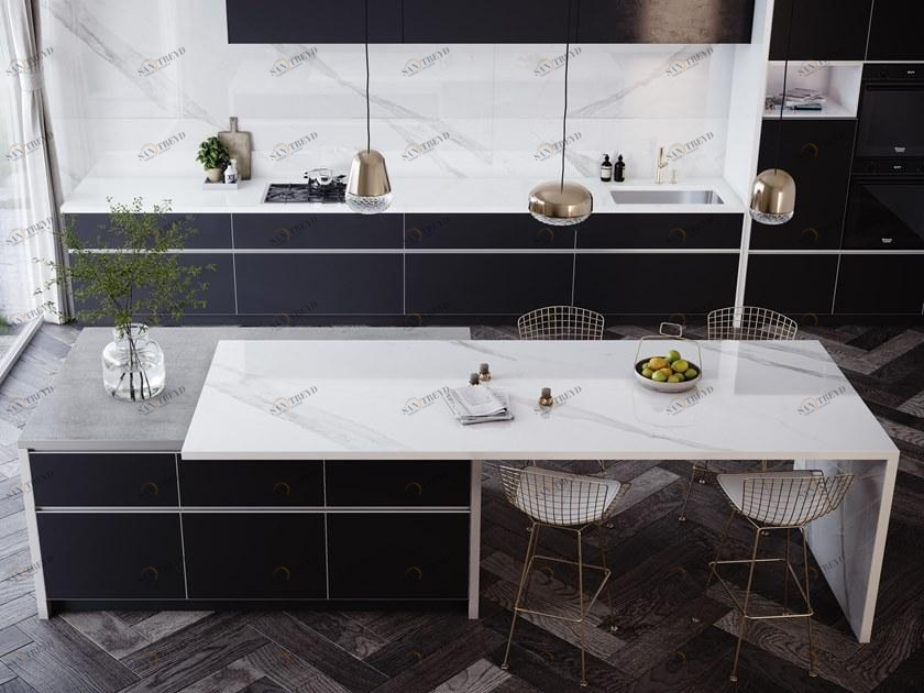 Cosentino Облицовка мебели с эффектом мрамора Dekton® stonika sun-id-1381998