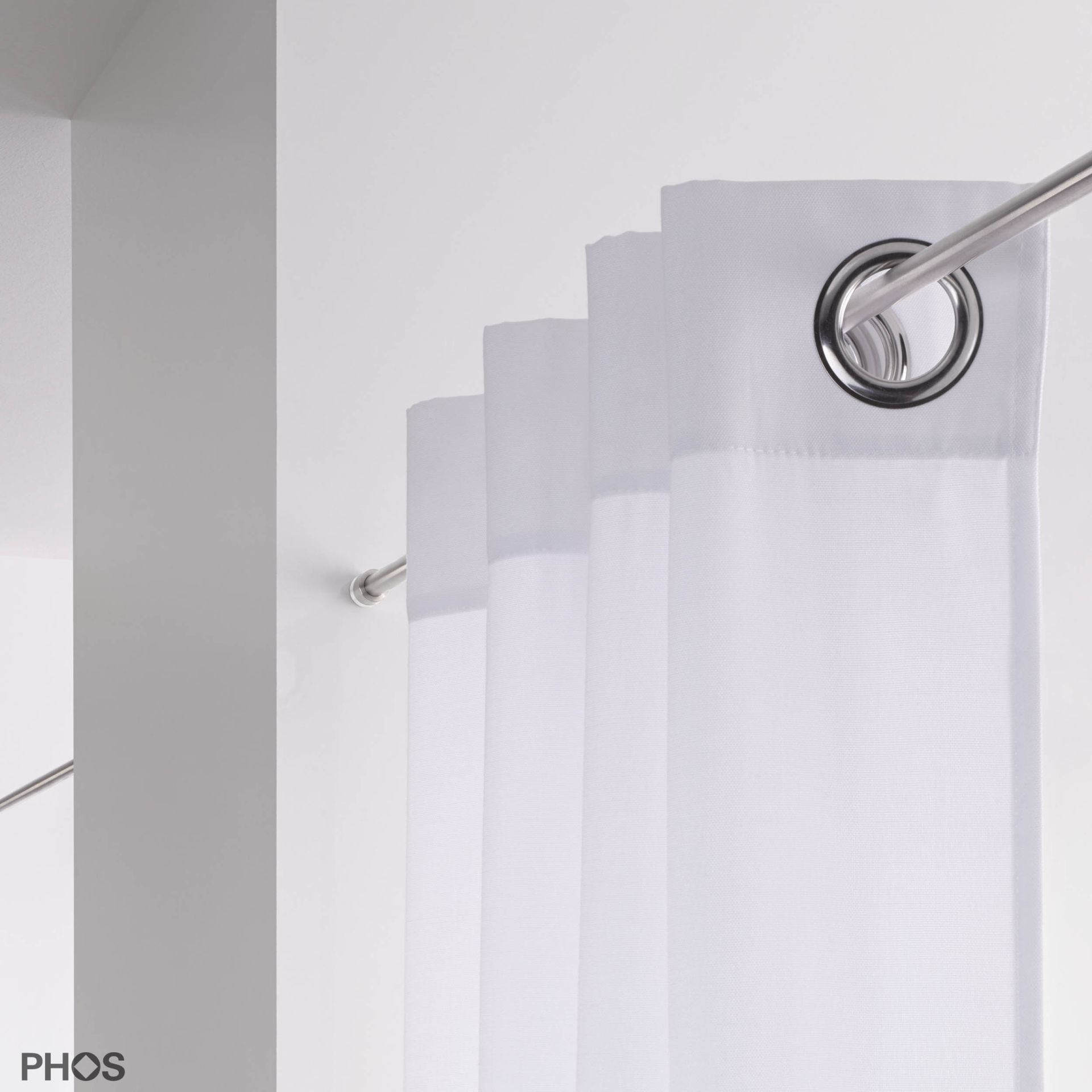 VTKS20-2-W Зажим для гардин и гардин, 100 - 160 см. сделано, чтобы измерить. PHOS  - Вид №1