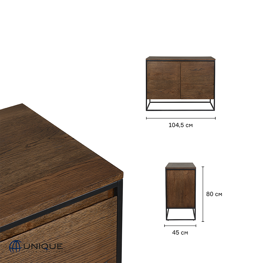 43323020 Комод , rivoli, 2 секции, 104,5х45х80,5 см Unique Furniture  - Вид №16