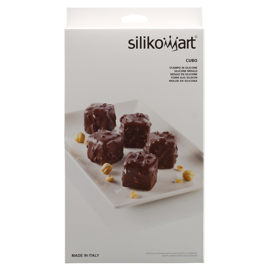 26.105.00.0065 Форма для приготовления пирожных cube 3,5 х 3,5 см силиконовая Silikomart  - Вид №1