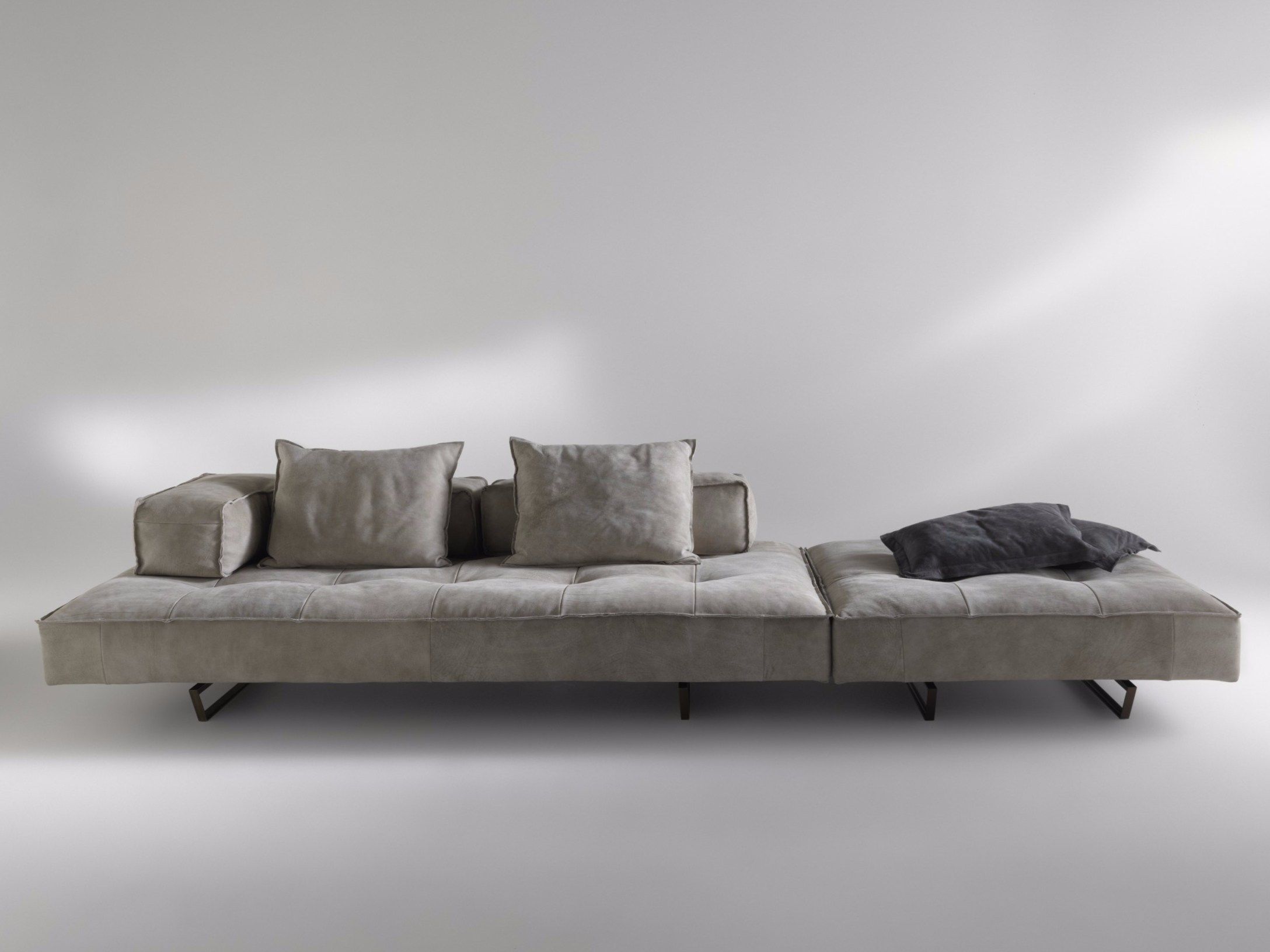 4-местный секционный диван из нубука ALBEDO M1 ARCH-00024331