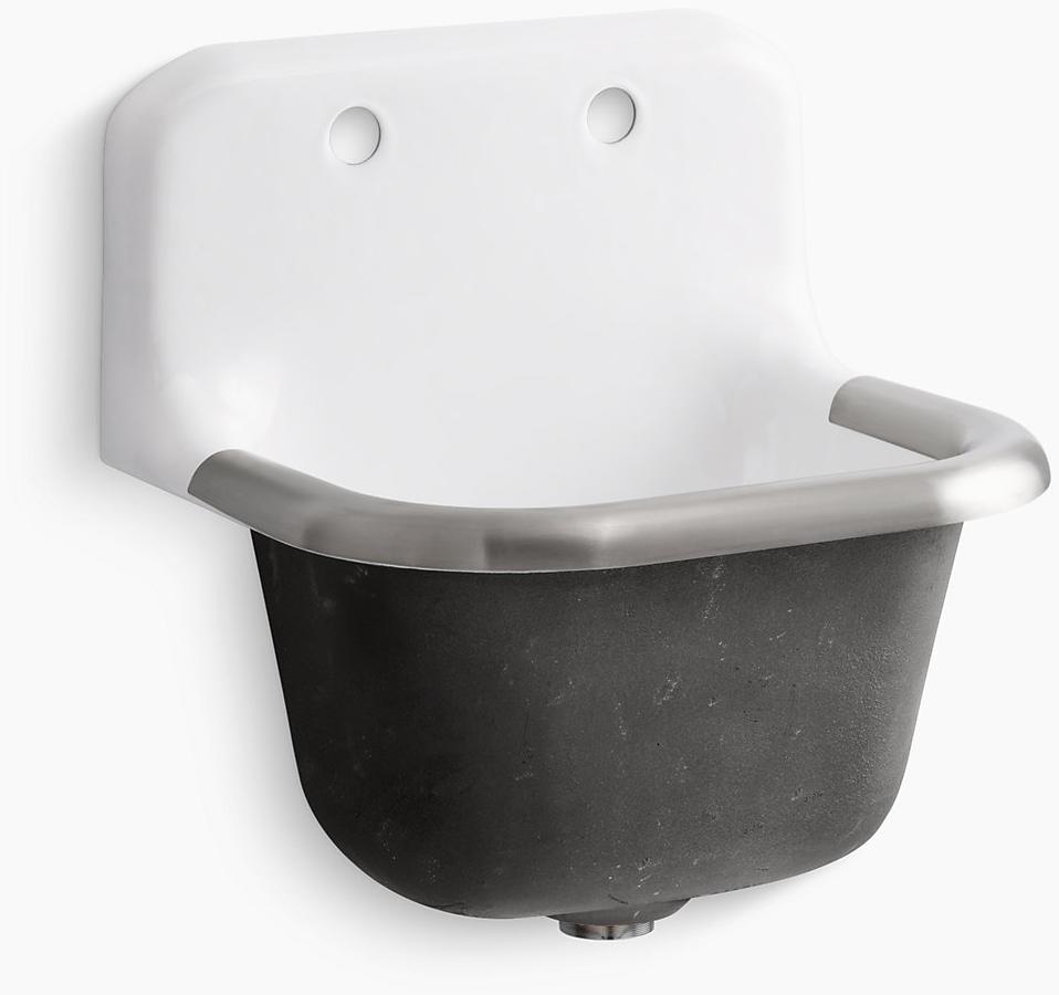 K-6714-0 Подвесная раковина настенная прямоугольная Kohler  белая 