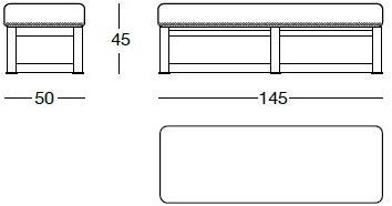 Longhi Мягкая кожаная скамейка Loveluxe 2017 – essence collection X 432 - Вид №4