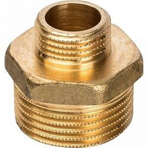 Ниппель переходной НН 1х1/2" латунь STOUT