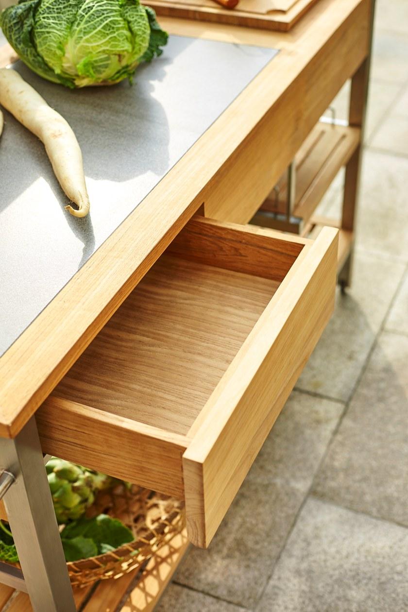 solpuri Тележка для бара из тикового дерева Butler sun-id-1372281 - Вид №3