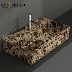 IN061PM Подвесная раковина настенная прямоугольная Ceramica Globo T-EDGE