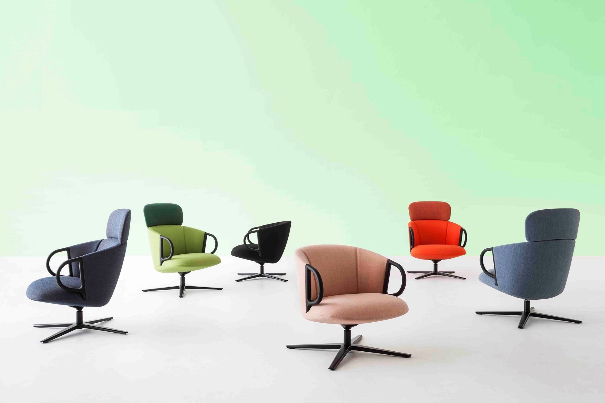 4-спицевое кресло из ткани с высокой спинкой GABER Cucaracha ARCH-00033551 - Вид №13