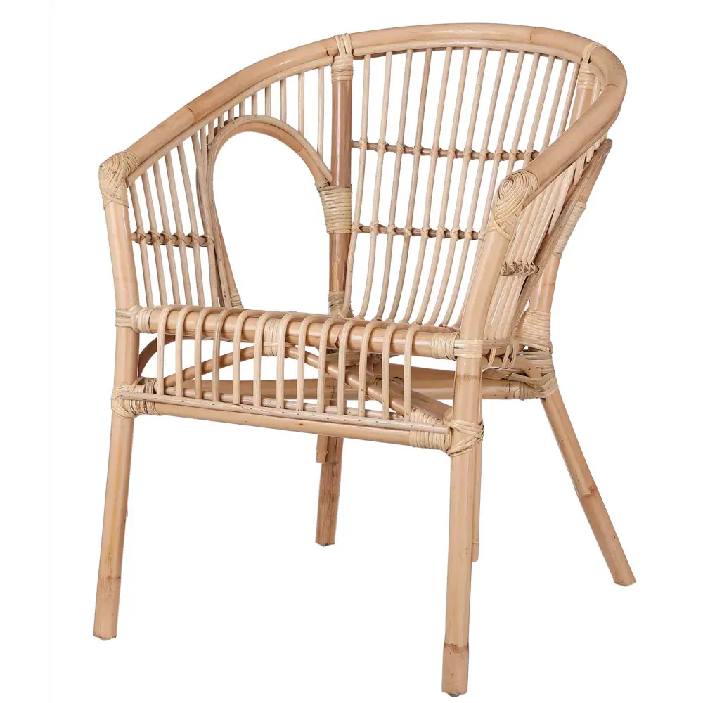 Садовое кресло Zambia 58x76x59 см ротанг светло-коричневый Santreyd Mica outdoor furniture and decoration STLM-2113198