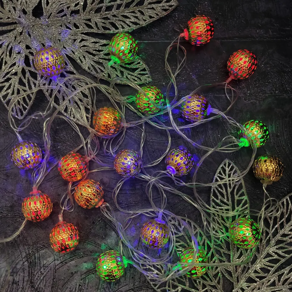 82309529 Электрогирлянда комнатная Нить 5.5м 20 ламп разноцветный свет STLM-0024375 Santreyd  - Вид №4