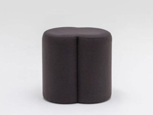 Овальный модульный пуф из ткани