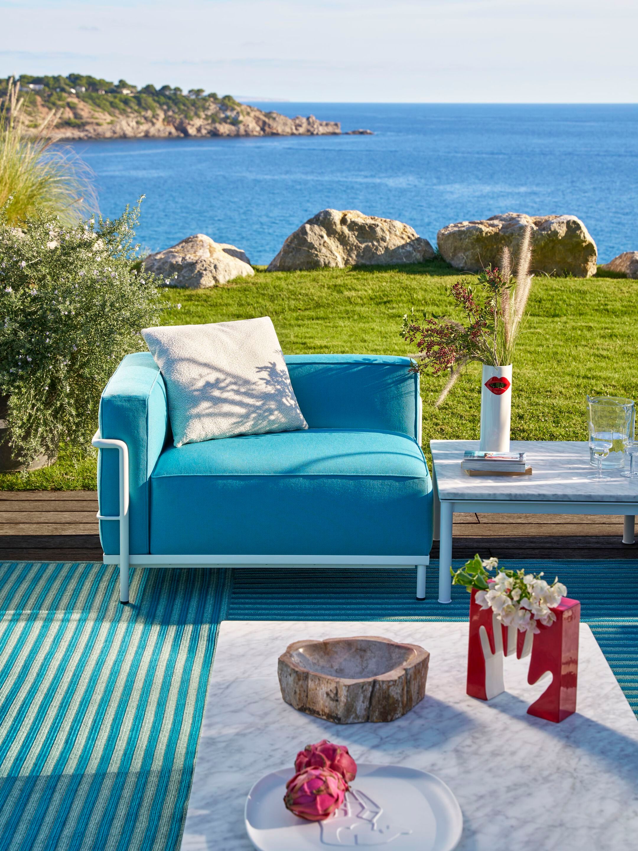 Тканевый угловой съемный садовый стул CASSINA LC ARCH-00067738 - Вид №2