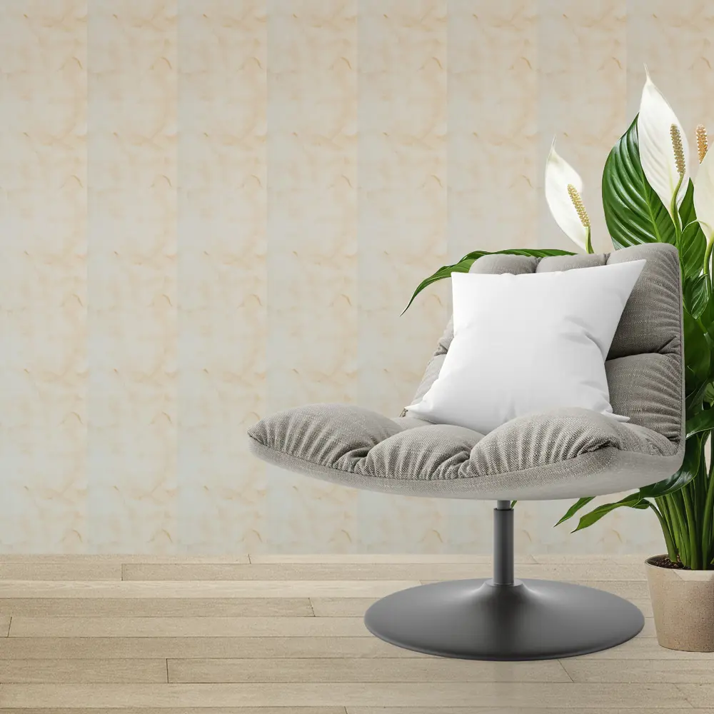 Santreyd Стеновая панель ПВХ Бежевый мрамор для кухонного фартука 89366077 STLM-1013066 - Вид №3