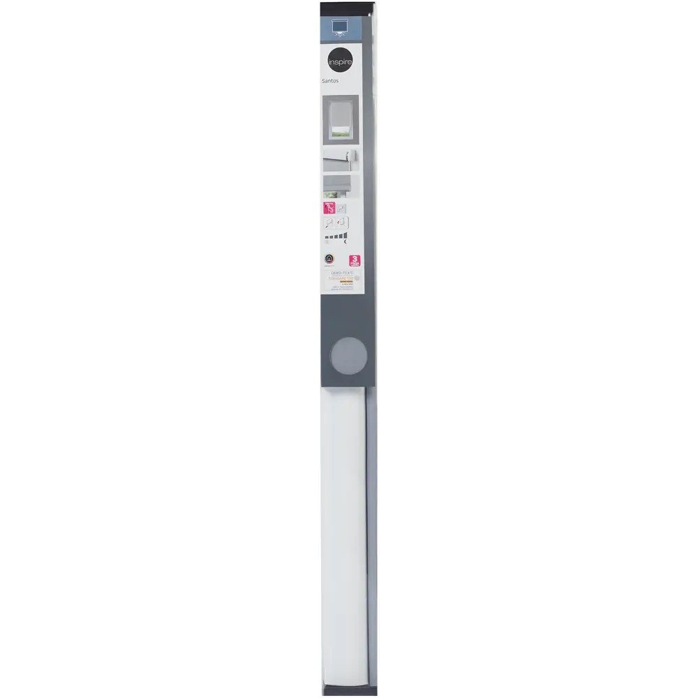 Штора рулонная блэкаут Inspire Santos 50x160 см серая Granit 3 STLM-2193912 - Вид №5