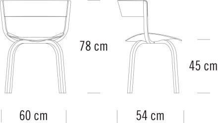 Thonet Деревянный стул с подлокотниками 404 sun-id-1503599 - Вид №11