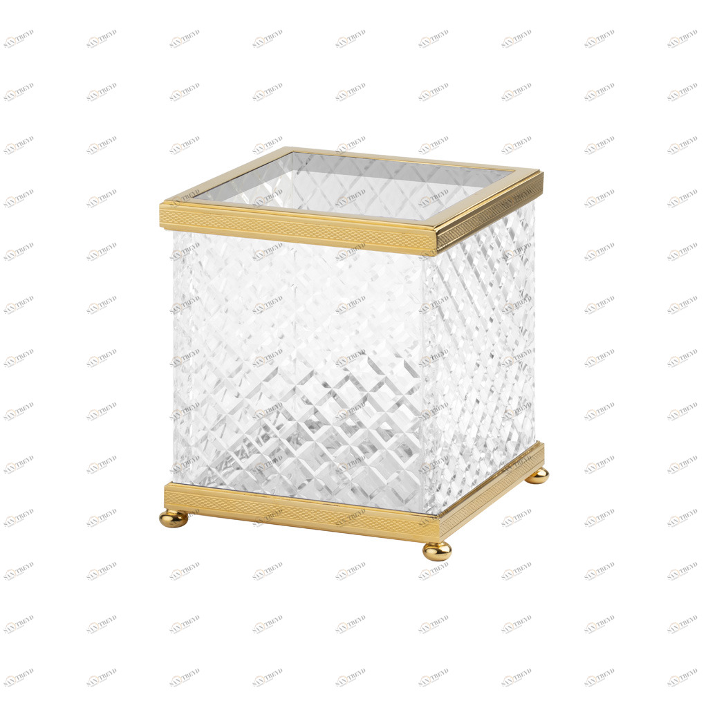 FS08C-653 FS08C-653 Диспенсер для салфеток для гостей «РАЗМЕР ДИАМА КРИСТАЛЛ Cristal & Bronze CRISTAL TAILLE “DIAMANT” CISELÉ 