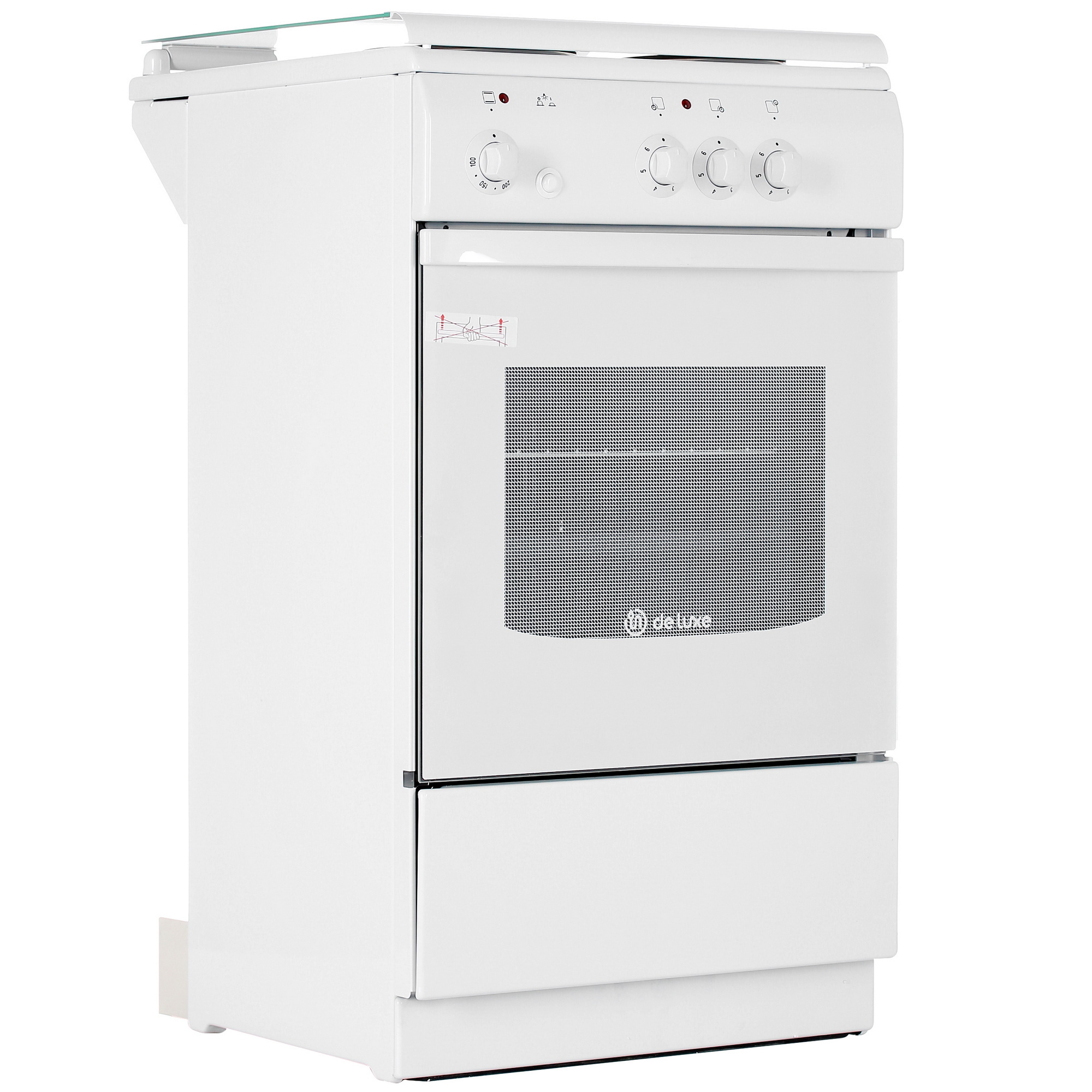 1185574 Электрическая плита De Luxe 5003.17Э (кр) белый STDN-0005589 - Вид №1