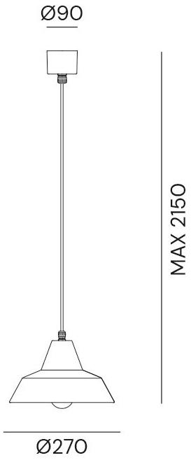 Il Fanale Подвесной светильник из железа Officina 268.09.ff / 268.10.ff - Вид №3