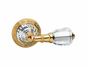 0R6263.000.50 Набор дверных ручек на розах с кристаллами сваровски эксклюзив Яркий хром