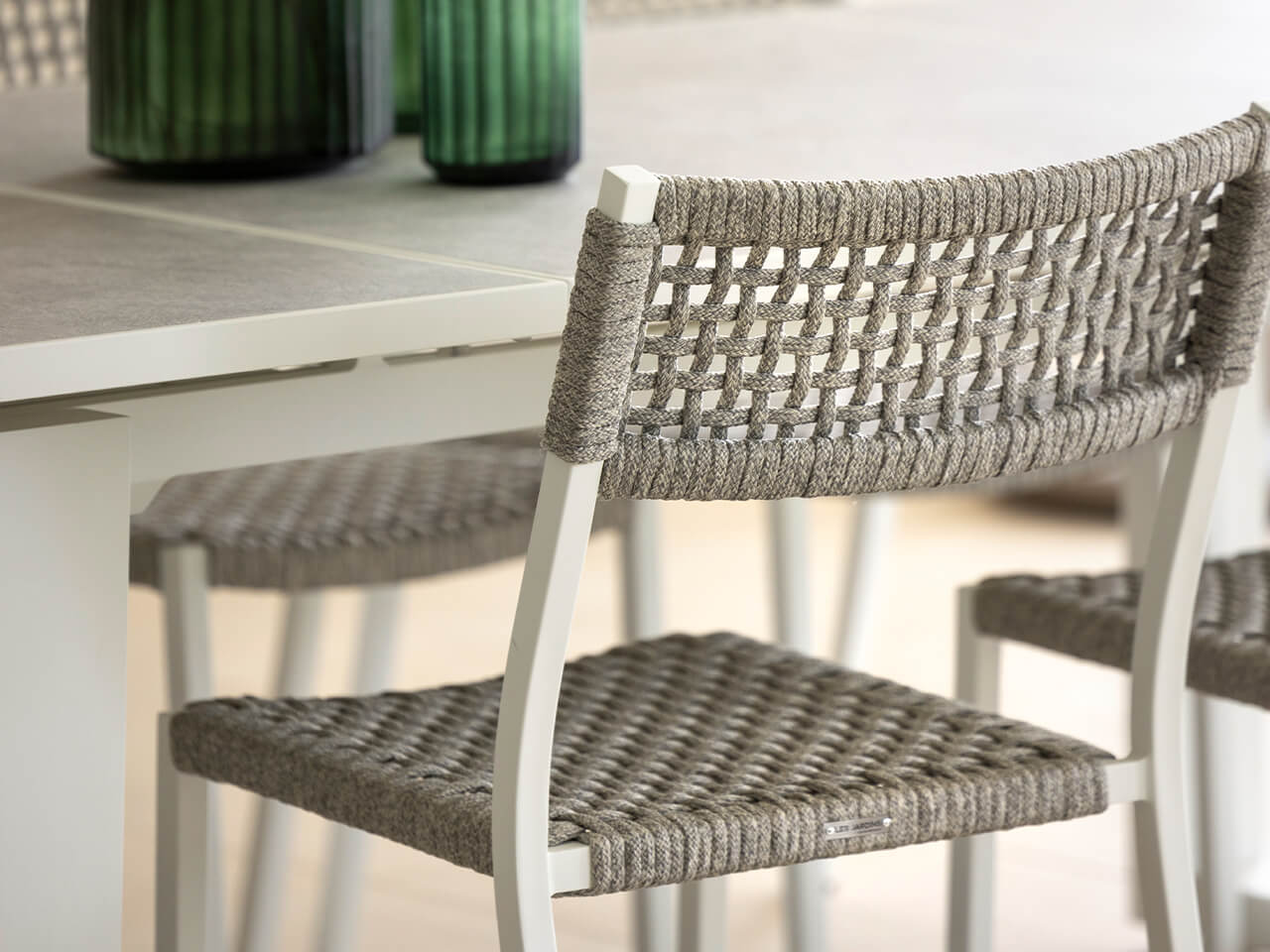 Штабелируемый алюминиевый стул и веревка Les Jardins® ранчо ARCH-00034627 - Вид №1