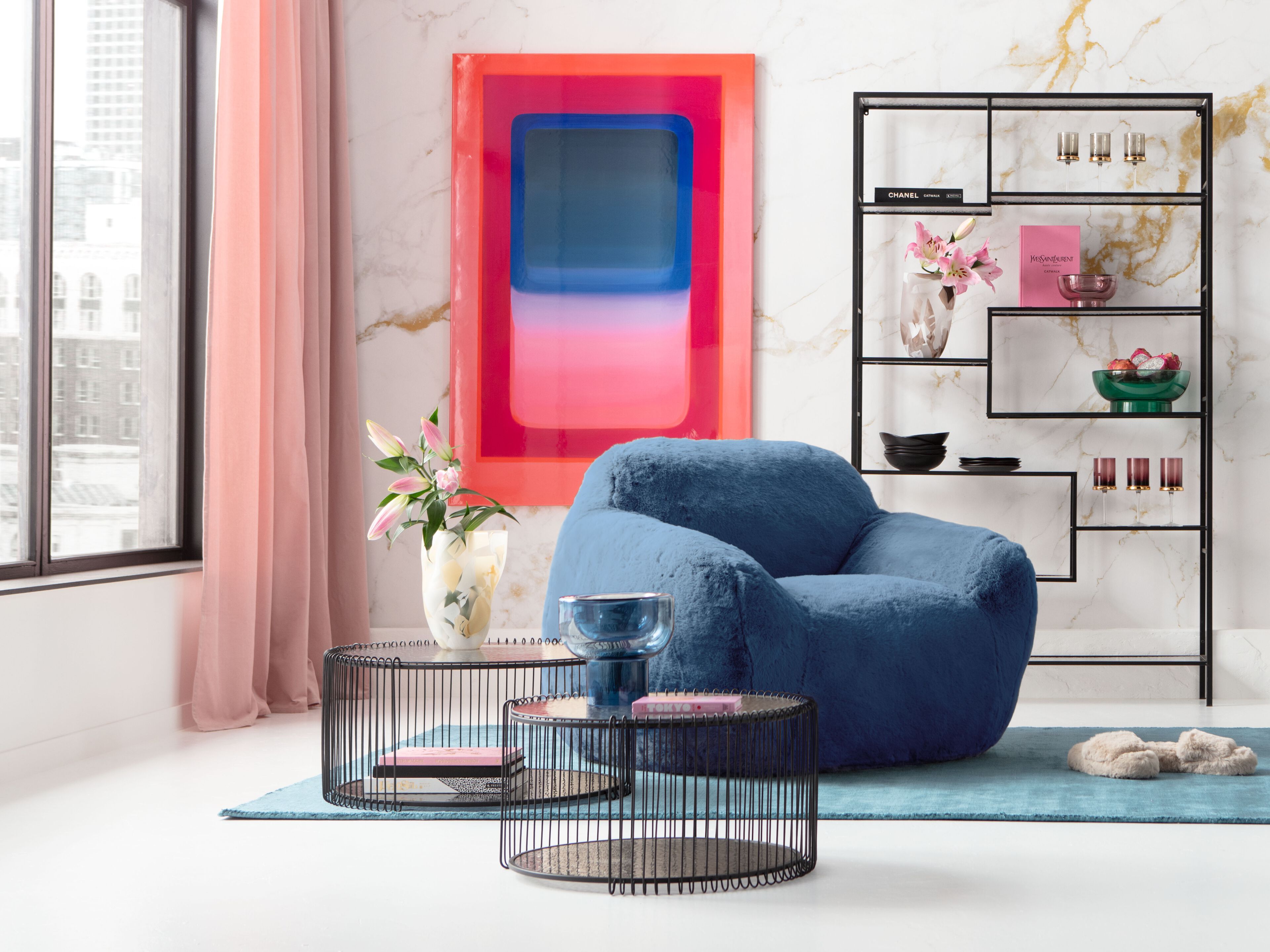 Круглый журнальный столик из стали и стекла KARE Design ARCH-00136644 - Вид №5