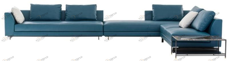 HC28 Cosmo Модульный угловой диван в коже Been Yh26