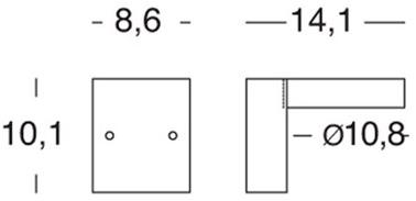 SOVIL Светодиодный настенный светильник для улицы из алюминия Dot 554/02 - 554/16 DOT 2.0 - Вид №3