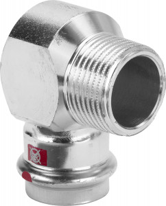 Viega Угольник переходной 90° Prestabo 1114.1 (704667)