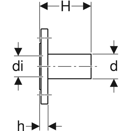 GEBERIT 23769 Фланец Geberit Mapress из углеродистой стали, PN 6, с гладким концом  - Вид №2