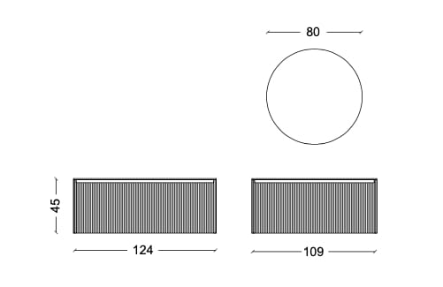 Подвесной умывальник с ящиками Mobiltesino Millerighe Color ARCH-00072038 - Вид №4