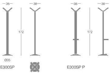 Segis Вешалка для верхней одежды из алюминия Ellipse sun-id-1502884 - Вид №2
