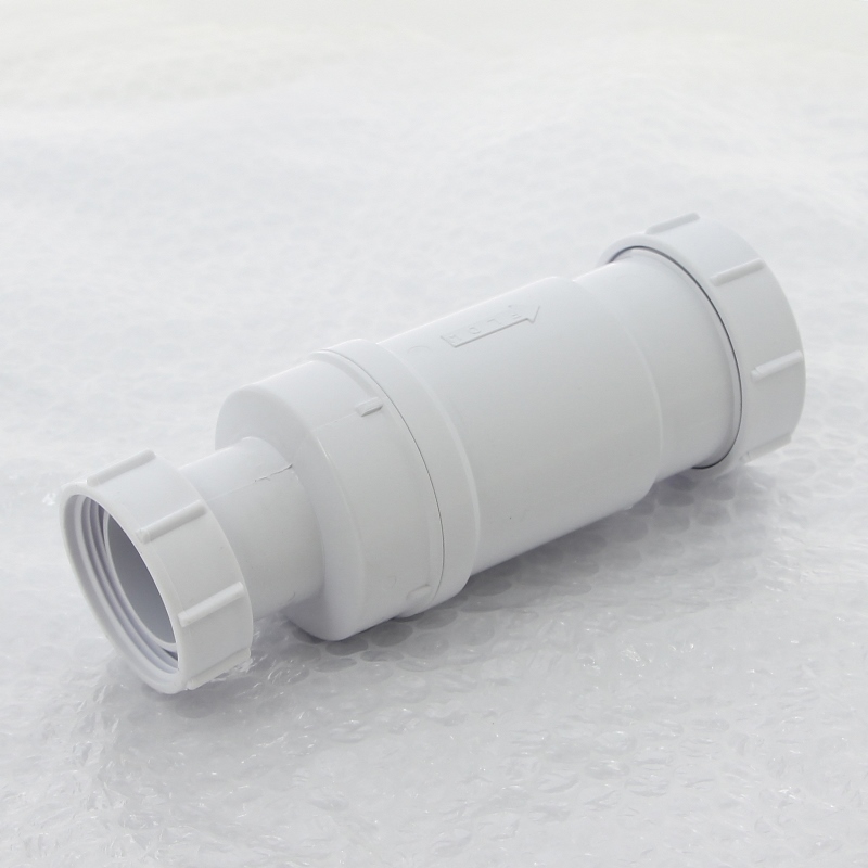 Сифон McAlpine самозакрывающийся сливной ("сухой" клапан) вход 1 1/2" В выход компрес. D=50 мм уп. пакет MRNRV50PB - Вид №1