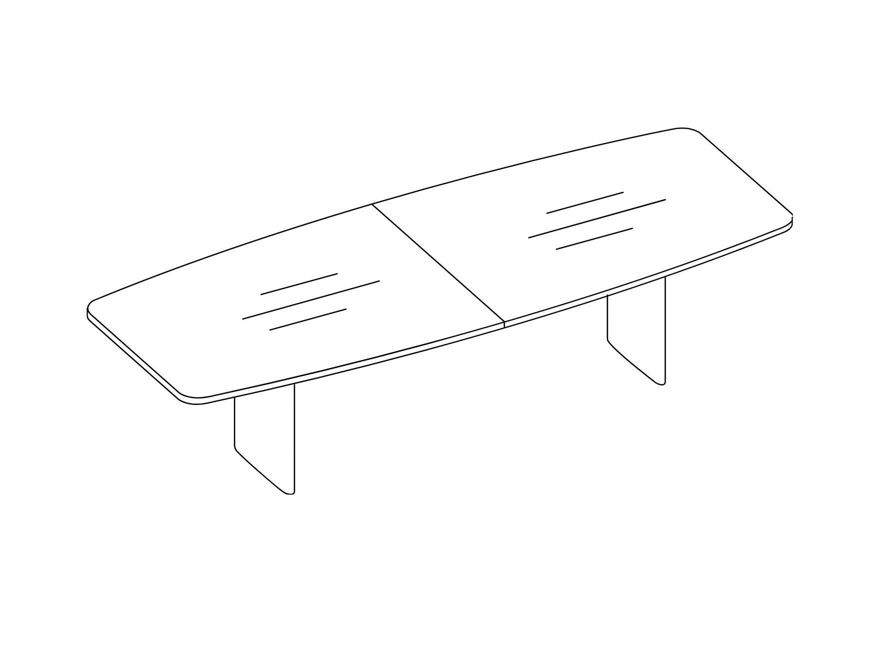 Стол для конференций из шпона Spiegels x. air ARCH-00030444 - Вид №6