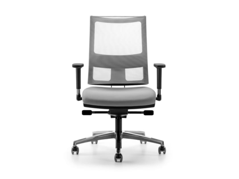 Офисное кресло с сетчатыми колесами и подлокотниками с 5 спицами TALIN Allynet ARCH-00132354