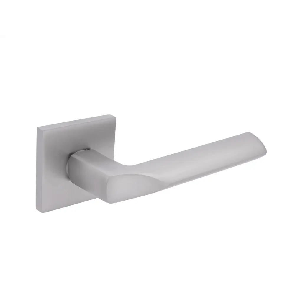 Дверные ручки Фабрика замков Maldonado без запирания цвет матовый никель STLM-2075524