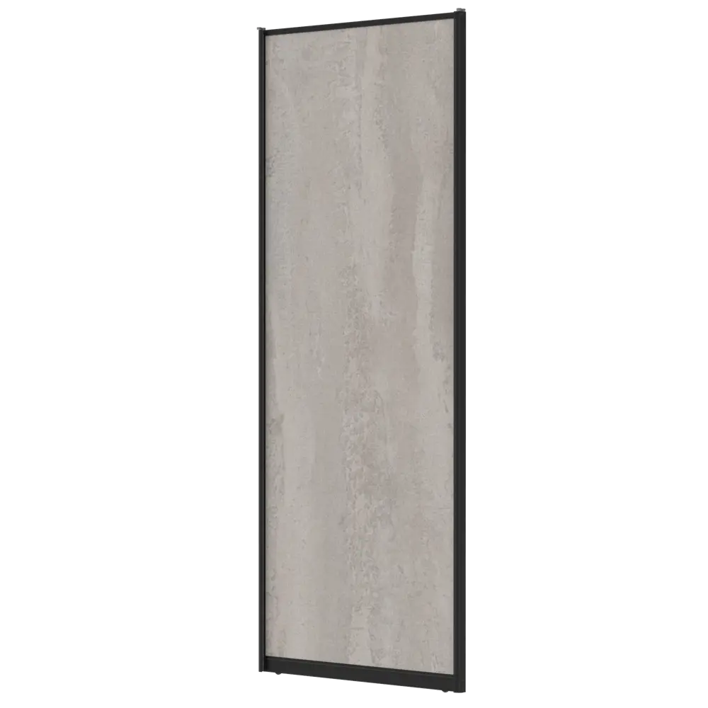 Дверь-купе KONSENSA 225.5x90.4 см МДФ цвет бетон профиль черный 89444117 STLM-2143562  - Вид №2