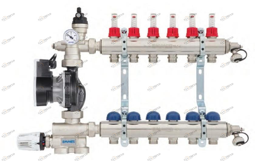 EMMETI Предварительно собранная группа регулирования Collettori, cassette e valvole a sfera motorizzate sun-id-1483700